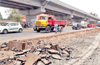 Under-construction service road leads to dead end at Surathkal